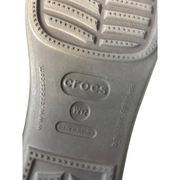 Crocs Brown Womens Wedge Sandals Size W12‎ - Picture 6 of 6